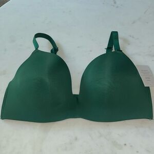 New Auden “the bliss”evergreen lightly‎ lined wire free bra size 36DD
